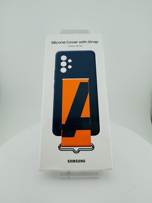 Original Samsung Galaxy A53 5G Silikon Strap Cover Case Hülle EF-GA536 Navy Blau