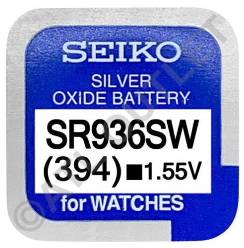 Seiko 394 SR936SW 1,55 V Silberoxid, quecksilberfreier Uhrenakku - Made in Japan