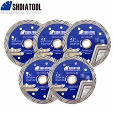 5pc Mesh Saw Blade Diamond Turbo Disc for Tile Ceramic Cutting Wheel 115mm/4.5''