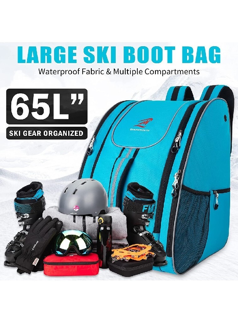 NWT SHARKMOUTH Ski Boot Bag 65L Backpack For Skiing  display picture 3