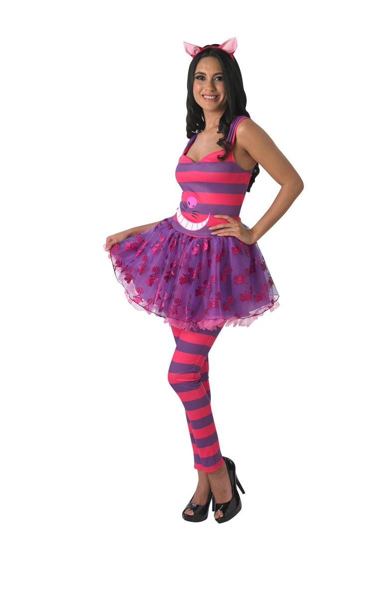 open lace back dress Pink Purple Petticoat Fairytale Cheshire Cat Cosplay Tulle Skirt Alice –  MJcostume main image 0