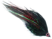 Mutator Minnow Fly Pattern, Black (Bass / Pike / Musky) 406Flies