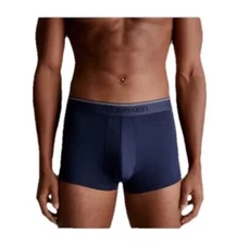 NWT Calvin Klein. ** Men' 3 Pack. Microfiber. Low Rise Trunk. Navy. MSRP $47.50