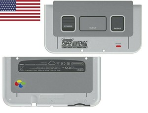 New 3ds Xl Ll Replacement Shell Snes Super Nintendo Edition Gray Grey Top Bottom Ebay