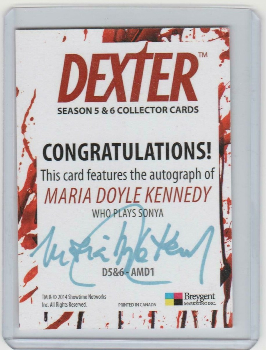 DEXTER SEASON 5 & 6 MARIA DOYLE KENNEDY/SONYA DOUBLE SIDED