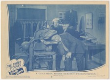 Three Stooges Booby Dupes Vintage Lobby Card Movie Poster