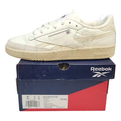 Reebok Women's Club C Revenge Vintage Tennis Shoe Chalk/Alabaster/Paperwhite, 9