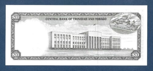 (DN) Trinidad & Tobago $10 Dollars 1964 (1977) P-32a UNC - Picture 2 of 2
