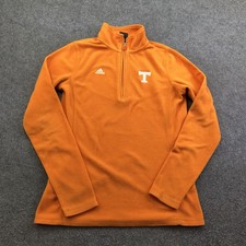 Tennessee Volunteers Sweatshirt Womens Small Orange Football Adidas 1/4 Zip