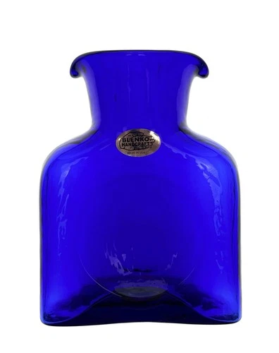 Blenko Handmade Glass 384 Mini Water Bottle in Cobalt Signed