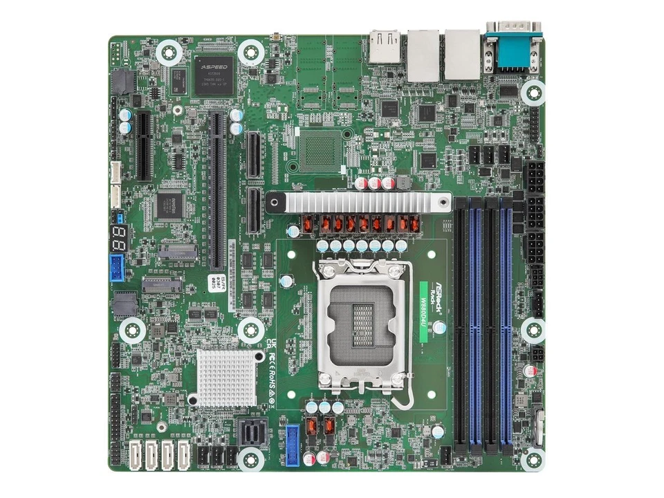 ASRock Rack Server Motherboard W880D4U Micro-ATX Single Socket LGA 1851 Intel® - Image 4 of 4