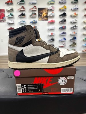 Jordan 1 Retro High OG SP Travis Scott Mocha - Size 14