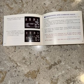 The Magic Of Scheherazade Nintendo NES Instruction Book Manual & Poster Map