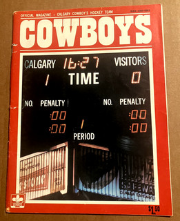 1976 77 WHA HOCKEY PROGRAM: HOUSTON AEROS at CALGARY COWBOYS OCT 30 V2 #6