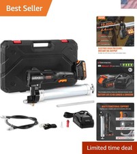 Cordless Grease Gun Kit Compatible with Dewalt 20V MAX Battery, 10000 PSI 5-Spee