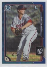 2015 Bowman Chrome Prospects Blue Wave Refractor Austin Voth #BCP28 0d4