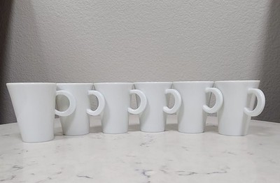 New Set Of 6 Bernardaud Ecume White After Dinner Cup/ Espresso Cups