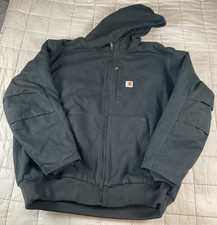 Carhartt Full Swing Jacket 3XL w/Hoodie Cotton Black Solid 103371001