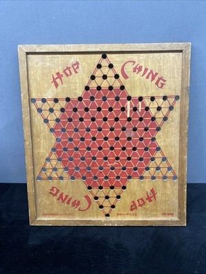 Vintage Hop Ching Chinese Checkers Game Board J. Pressman Co. NY 2729