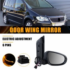 For VW Touran MK2 1T3 2010-15 Electric Wing Door Mirror Heated Primed Right Side
