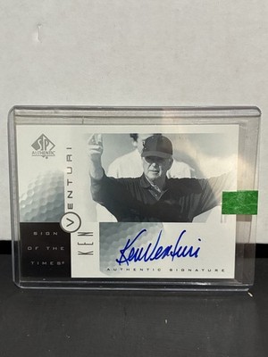 KEN VENTURI 2001 Upper Deck SP Authentic Sign Of The Times AUTO Autograph #KV