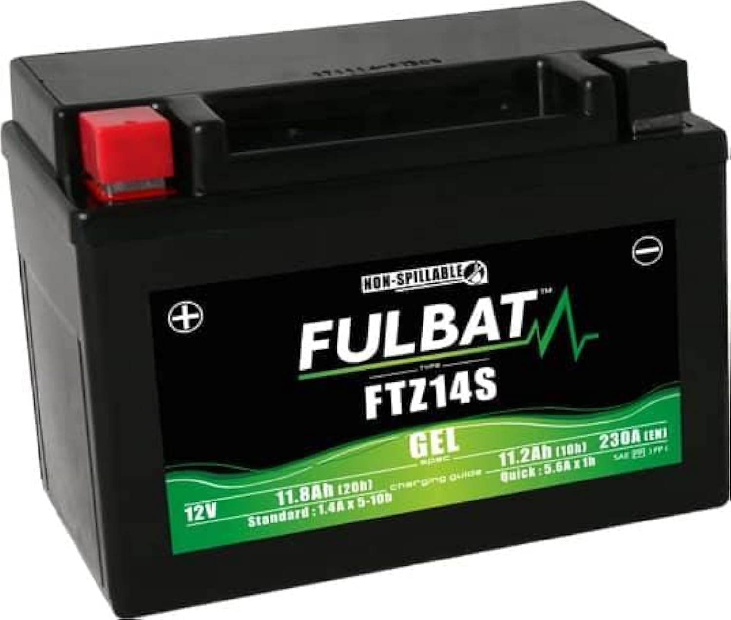 Batteria YTZ14S 12V 11,2Ah 230A | Start Rapido per Moto Alte Prestazioni