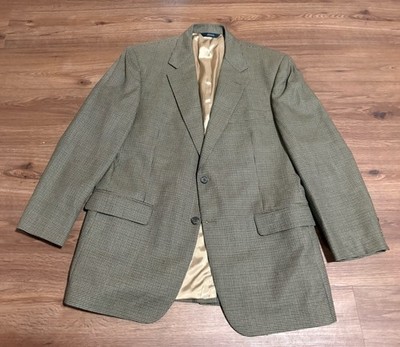 Brooks Brothers Madison Abraham Moon Sport Coat Blazer Mens 42R Houndstooth