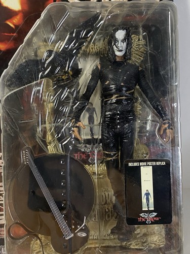 McFarlane Toys 1999 The Crow Eric Draven Action Figure Movie Maniacs NOS - Picture 16 of 24