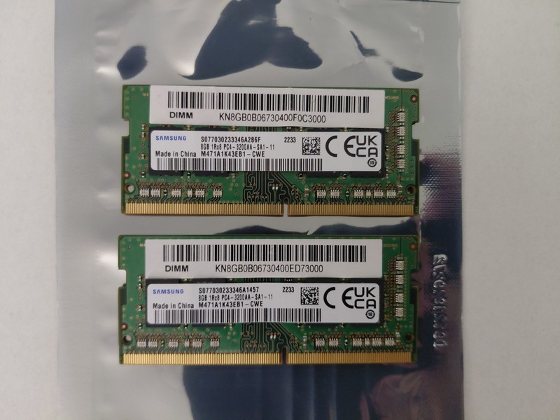 Samsung 16GB (2x8GB) DDR4 3200MHz SO-DIMM Laptop RAM PC4-3200AA M471A1K43EB1-CWE
