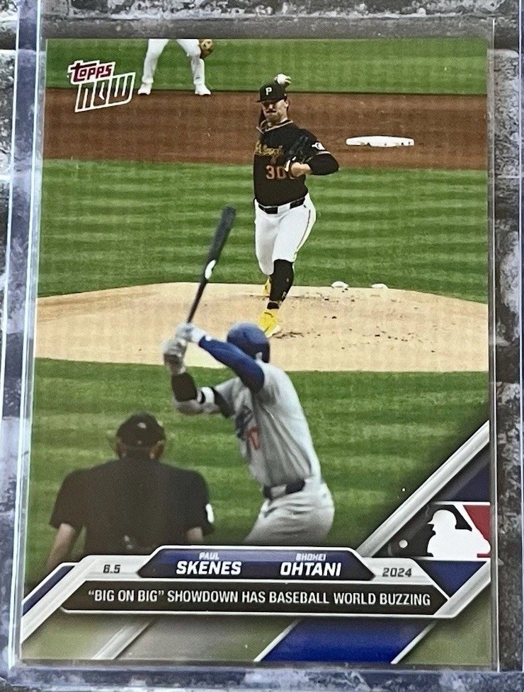 2024 Topps Now MLB #264 Paul Skenes / Shohei Ohtani Pirates Dodgers - IN HAND