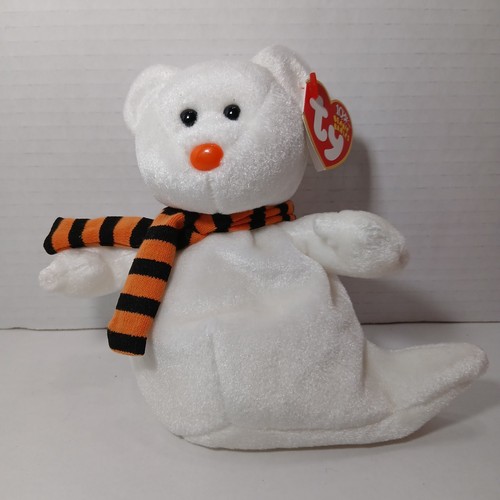 Ty Beanie Baby Quivers - MWMT (Bear Ghost 2002)