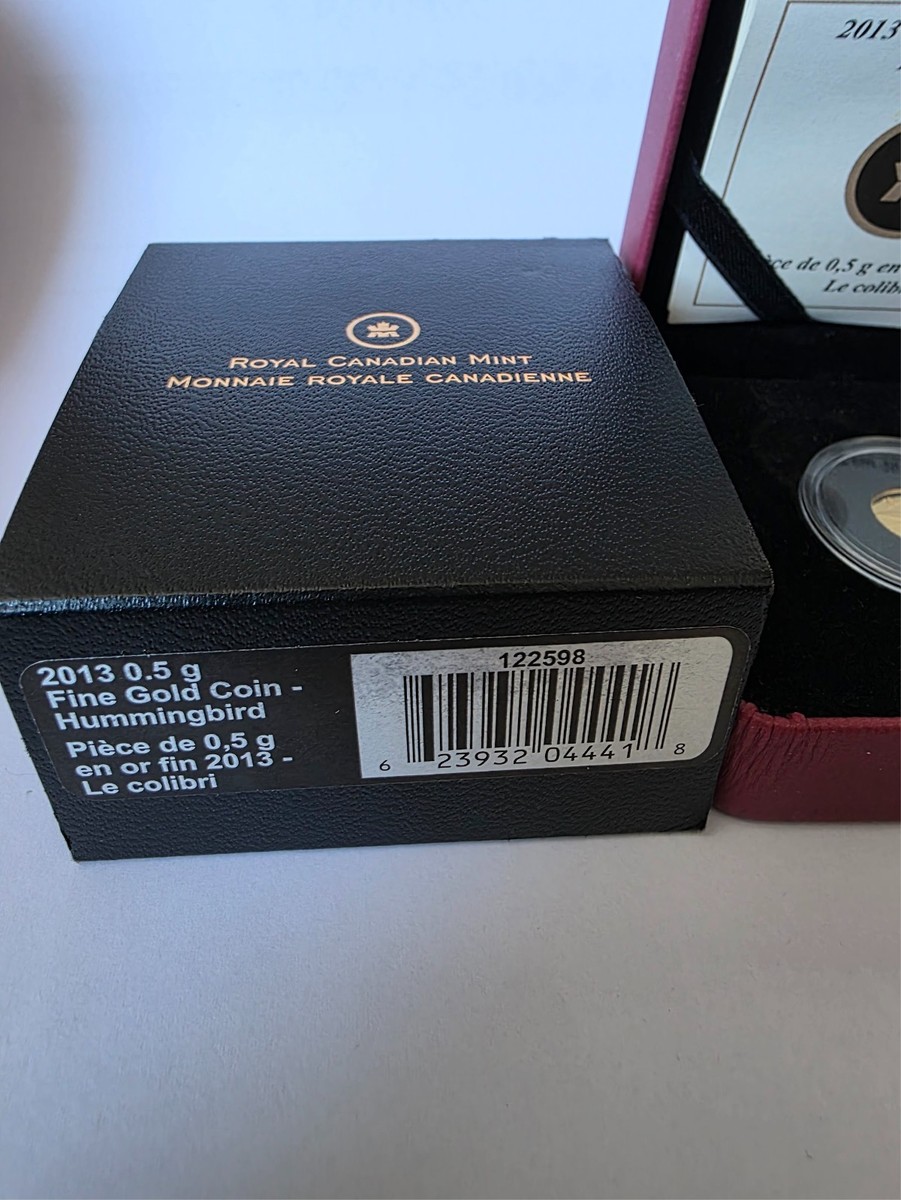 純銅 インゴット 25オンス (5オンスx5) 2013 Canadian 25-Cent Hummingbird 0.5g Pure Gold Coin | eBay