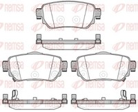 Bremsbelagsatz Scheibenbremse Remsa 1582.02 FüR Nissan Kadjar Renault Tce 130 2