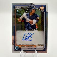 2024 Topps Bowman Chrome #CPA-LB Luis Baez Astros Refractor Rookie Auto /499