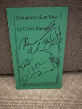 Glengarry Glenross Signed Broadway Cast 2025 Script
