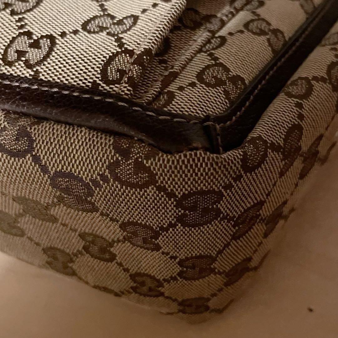 GUCCI GG Canvas Abbey Tote Bag Women's Large Shoulder Purse Authentic thumbnail 11