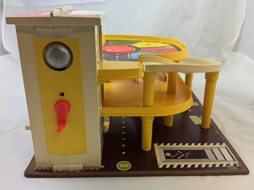 Fisher Price Little People Parking Garage 930 Vintage años 70 completo con coches - Imagen 5 de 9