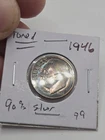 1946 S SILVER Roosevelt Dime ☆ 90% SILVER ☆ Original Rainbow Toned ☆