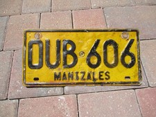 Columbia Manizales license plate # OUB 606