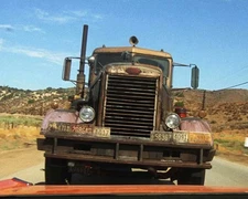 Duel Menacing Truck Chasing Car Steven Spielberg Classic  4x6 PHOTO PRINT