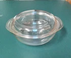 PYREX Clear Glass 023 Covered Casserole Dish Bowl With 683-C Lid VTG USA