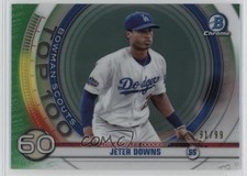 2020 Bowman Scouts Top 100 Chrome Green Refractor 91/99 Jeter Downs #BTP-60 4f5