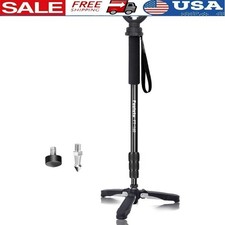 Adjustable Shooting Monopod Lightweight Support Rifles Tripods  Cameras New