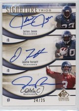 2009 SP Signature Edition Trios 24/25 Julius Jones Justin Forsett Auto 3mx