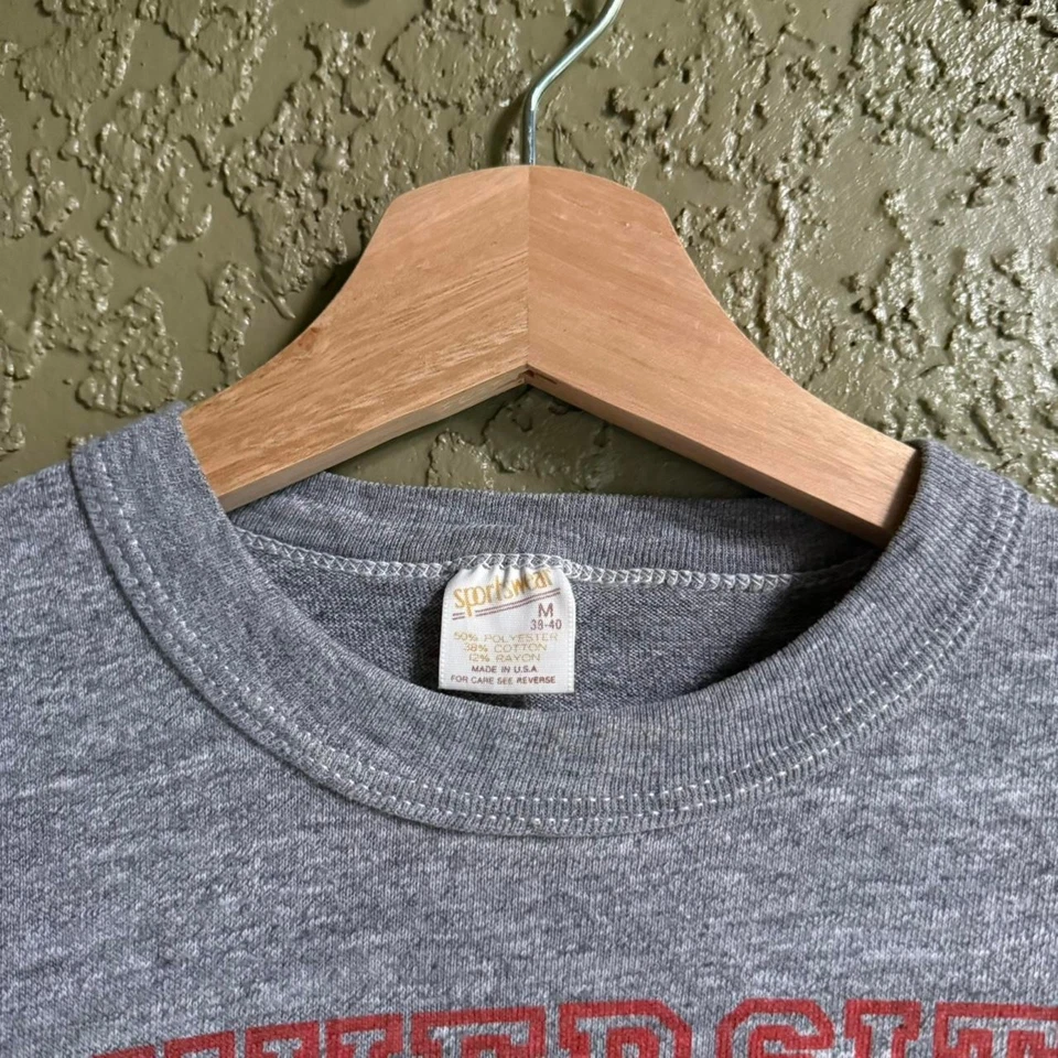 Camiseta corta vintage años 80 University of Budweiser para mujer M Foto 4 de 4