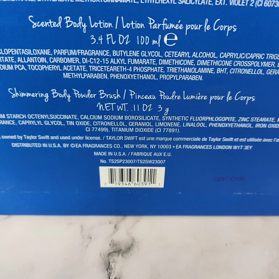 Taylor By Taylor Swift подарочный набор парфюмерный спрей, лосьон для тела, щетка для пудры для тела - Изображение 4 из 4