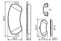 1X Bosch 0 986 494 648 Bremsbelagsatz Scheibenbremse FüR Mercedes-Benz