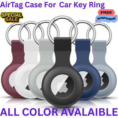 AirTag Case For Apple Air Tag Cover Tracker Silicon Car Key Ring KeyChain Holder