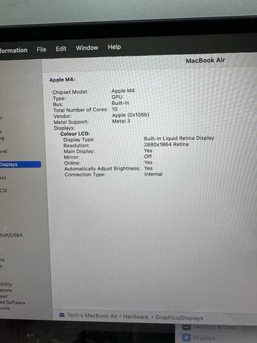 Apple MacBook Air 15” M4 2025 16GB Ram 256GB SSD - Picture 9 of 11