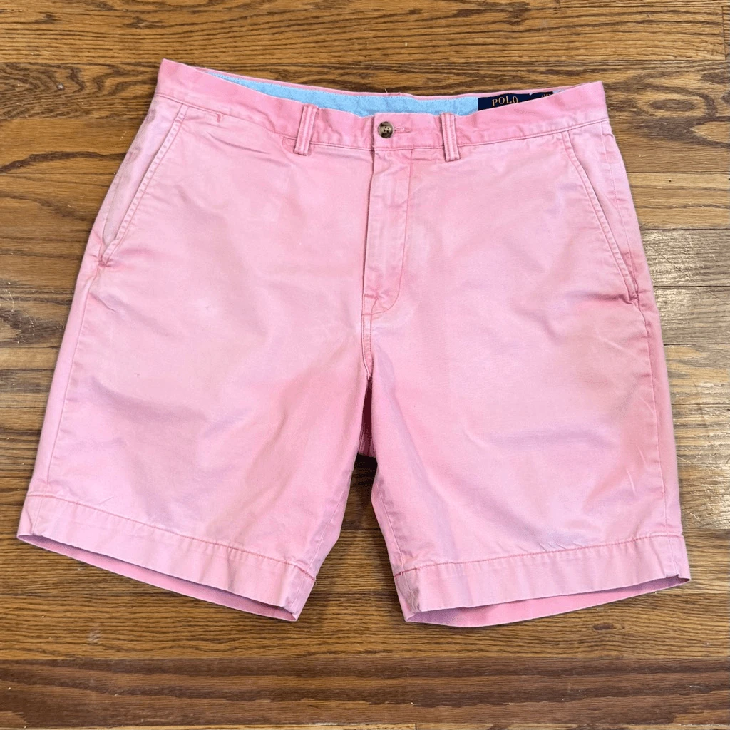 Polo by Ralph Lauren the Polo Chino Shorts. Pink. Size 33.